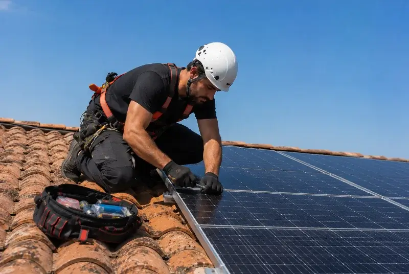 Maintenance et monitoring de panneaux solaires à Odenas